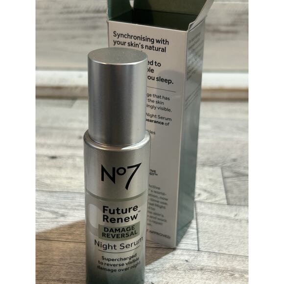 No7 Future Renew Damage Reversal Night Serum ~ Full size 0.84 fl oz ~ NEW SEALED - Picture 6 of 7